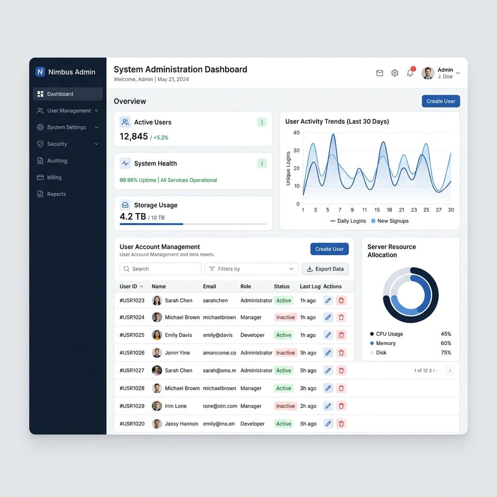 Admin Panel Modules