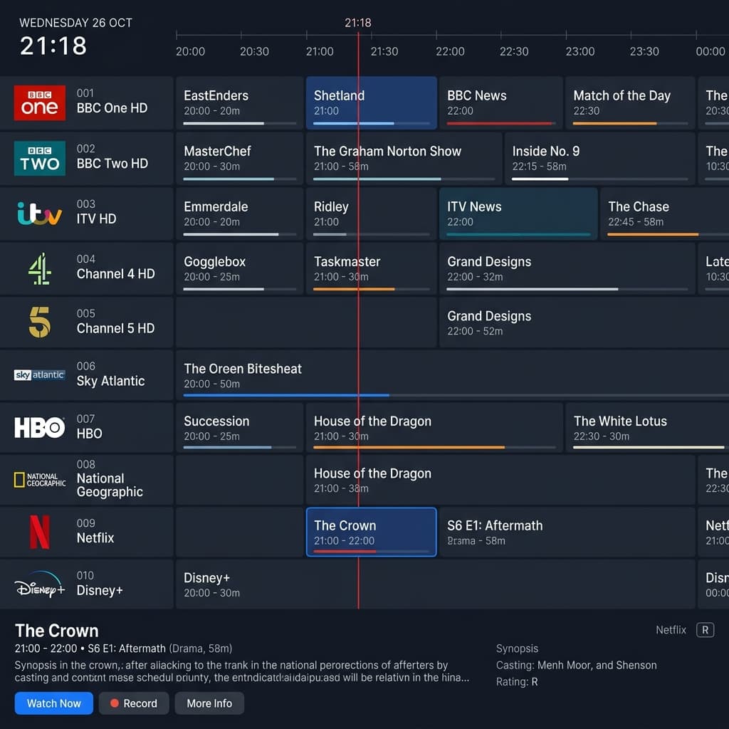 EPG & Catch-up Support