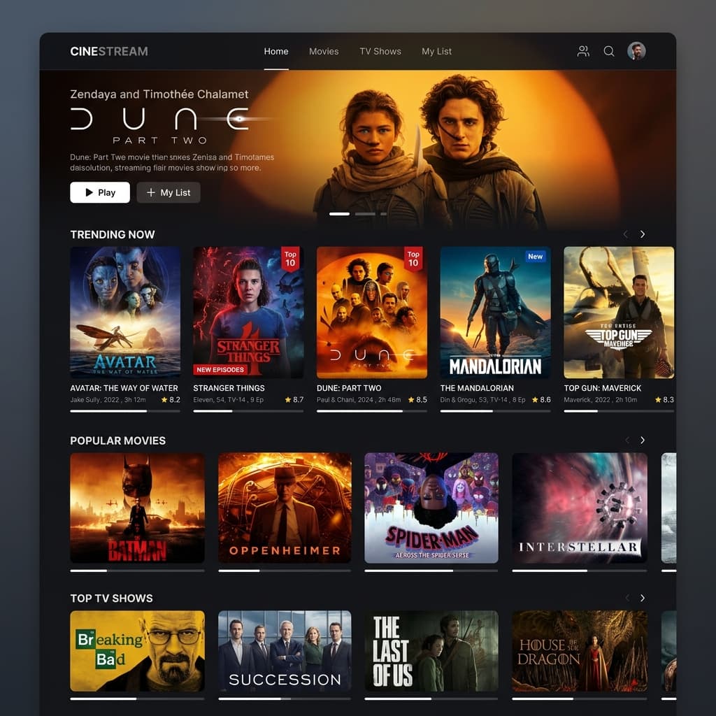 OTT App Development Preview